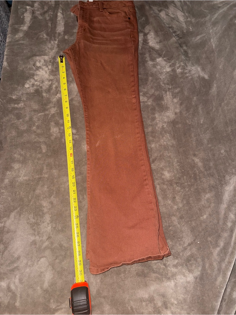 Time and Tru Women's Rust Brown Boot Cut Jeans Western Boho Sz 12 - Picture 4 of 11